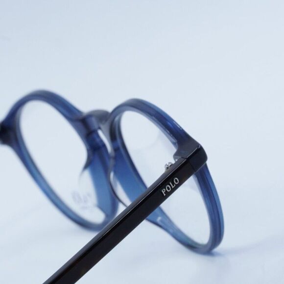 NEW POLO RALPH LAUREN PH2246F 5470 SHINY TRANSPARENT NAVY BLUE EYEGLASSES - Picture 4 of 9